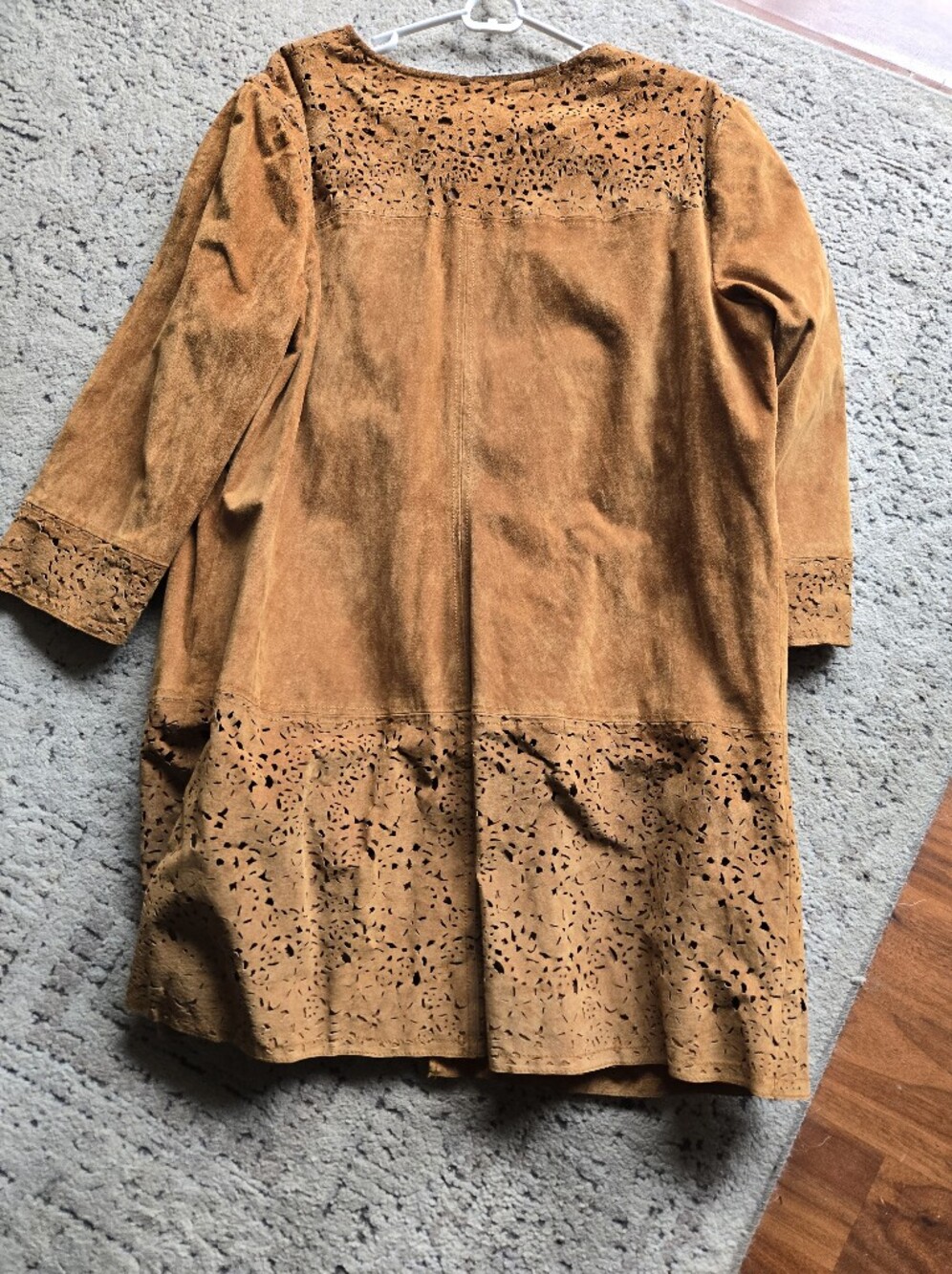 Vintage Leather Suede Jacket Chi By Falchi - Picture 2 of 8